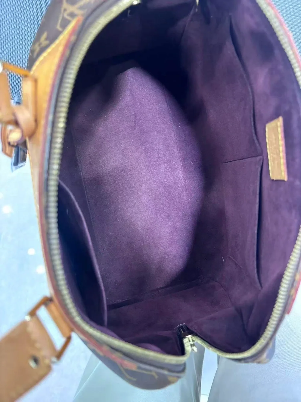 Louis Vuitton Monogram Canvas Brown and Tan Top-Handle Satchel
